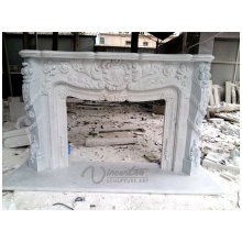2018 New White Marble Fireplace Mantel